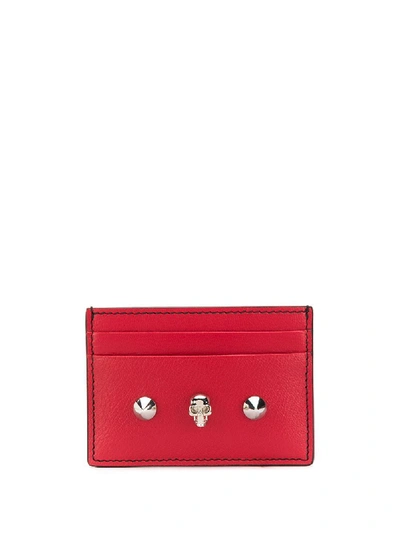 Shop Alexander Mcqueen Wallets In Rosso