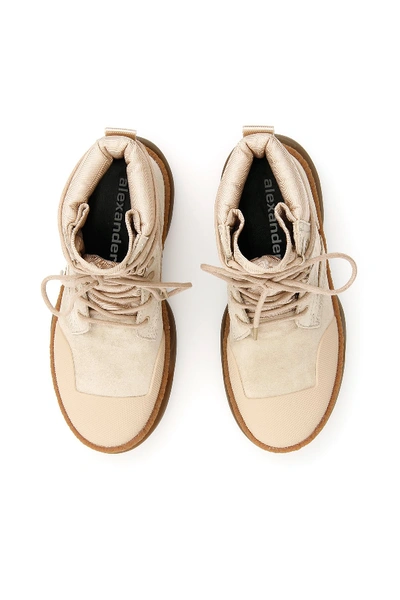 Shop Alexander Wang A1 Combat Boots In Sand