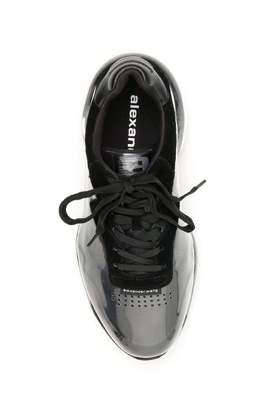 Shop Alexander Wang Awnyc Stadium Sneakers In Black