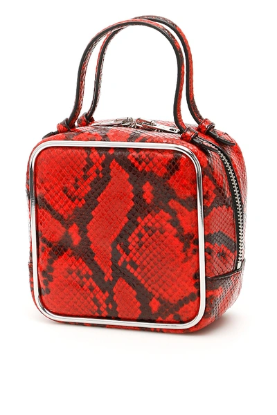 Shop Alexander Wang Halo Square Bag In Red