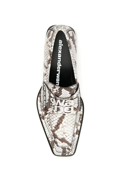 Shop Alexander Wang Parker Loafers In Black And White