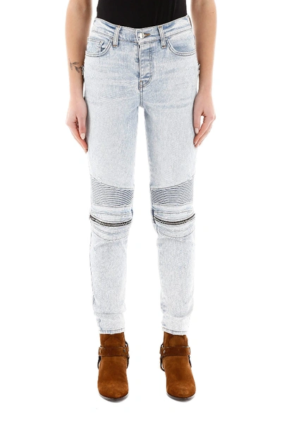 Shop Amiri Mx2 Jeans In Sky Indigo