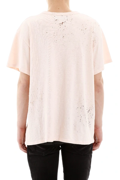 Shop Amiri Shotgun T-shirt In Salmon