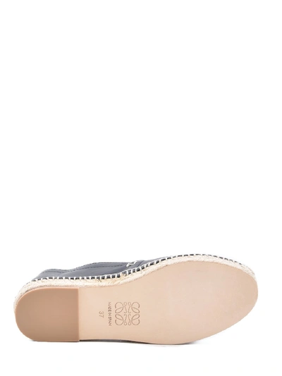 Shop Loewe Anagram Espadrilles In Black