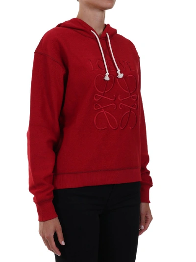 Shop Loewe Anagram Sweater In Red