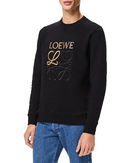 Shop Loewe Anagram Sweatshirt Black