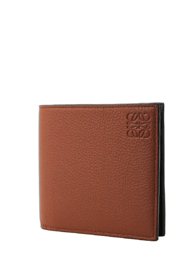 Shop Loewe Anagram Wallet Brown