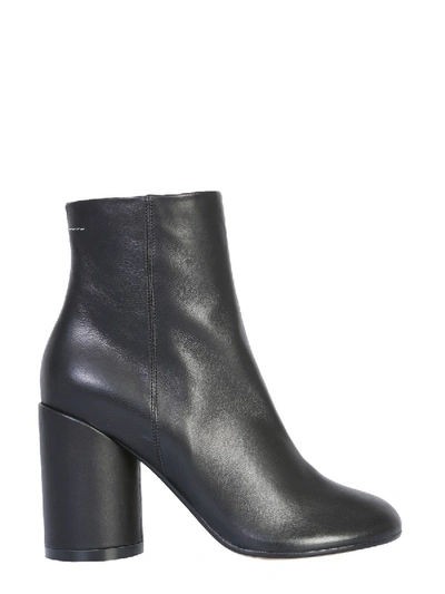 Shop Mm6 Maison Margiela Ankle Boot With "6" Heel In Black