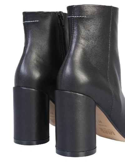 Shop Mm6 Maison Margiela Ankle Boot With "6" Heel In Black