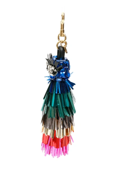 Shop Anya Hindmarch Maxi Eyes Tassel Charm In Rainbow