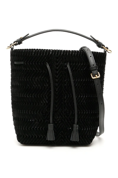 Shop Anya Hindmarch Small Neeson Drawstring Bag In Black