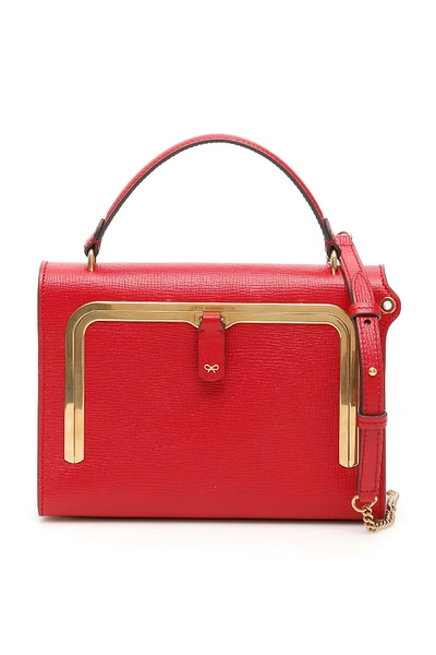 Shop Anya Hindmarch Small Postbox Bag In Carmine