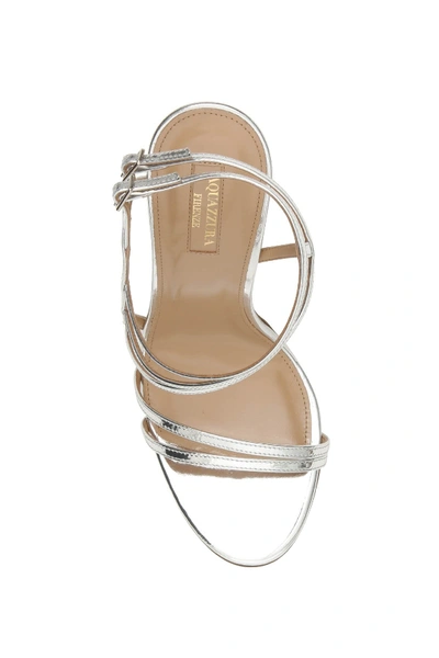 Shop Aquazzura Spicy Sandals 105 In Silver