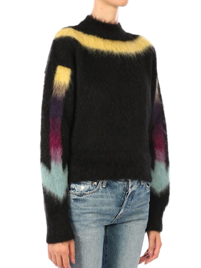 Shop Off-white Arrows Fuzzy Knitwear In Black