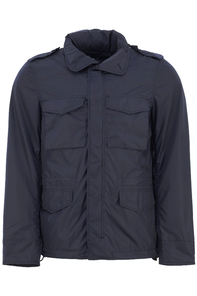 Shop Aspesi Minifield Vento Jacket In Blu Navy