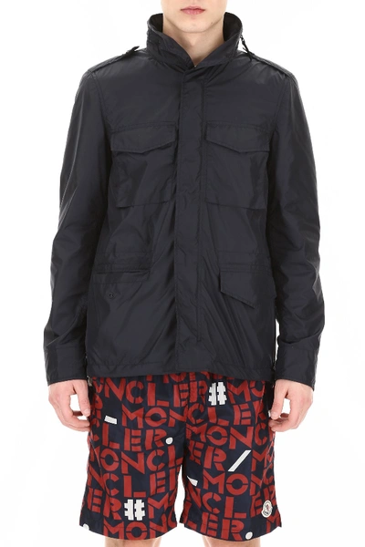 Shop Aspesi Minifield Vento Jacket In Blu Navy