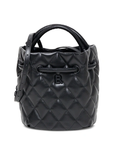 Shop Balenciaga B. Bucket Bag In Black