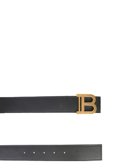 Shop Balmain B-belt In Black