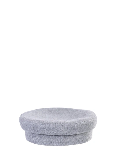 Shop Ruslan Baginskiy Baker Boy Hat In Grey