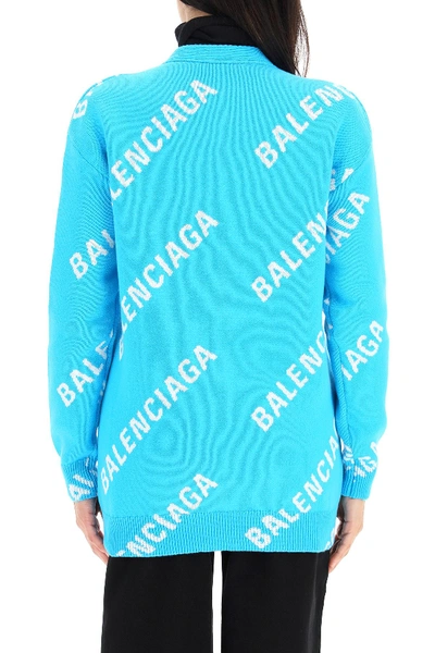 Shop Balenciaga In Turquoise White