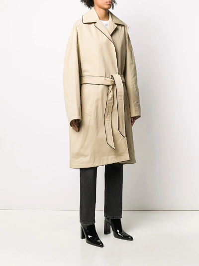 Shop Balenciaga Coats In Beige