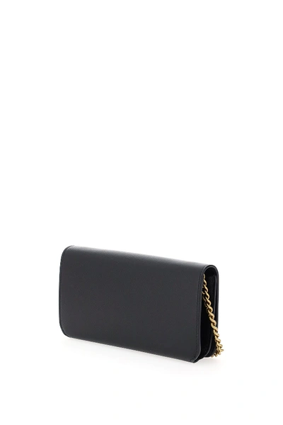 Shop Balenciaga Continental Wallet On Chain In Black White