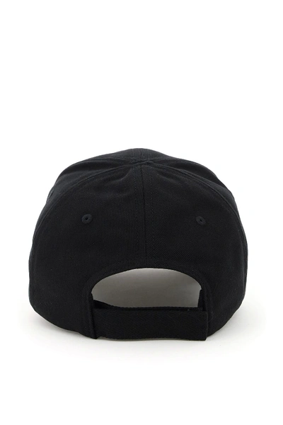 Shop Balenciaga Crew Baseball Cap In Black