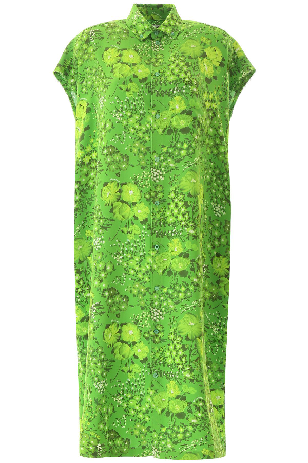 balenciaga green dress