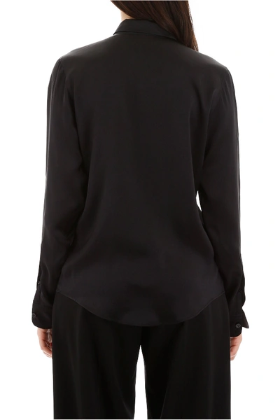 Shop Balenciaga Silk Shirt In Black