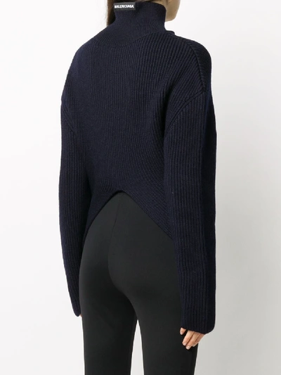 Shop Balenciaga Sweaters In Blu