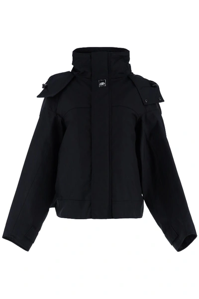 Balenciaga Upside Down Hooded Technical Jacket In Black | ModeSens