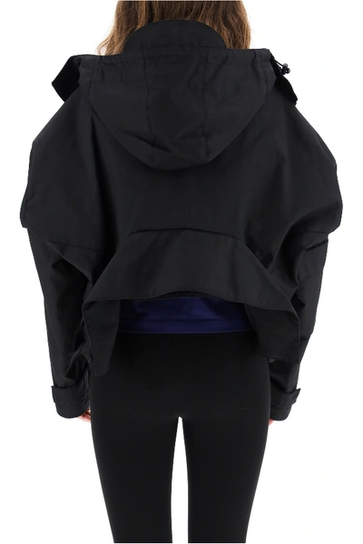 Shop Balenciaga Upside Down Parka In Black