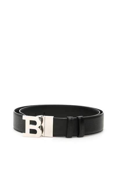 Shop Bally Reversible B Buckle Belt In Black