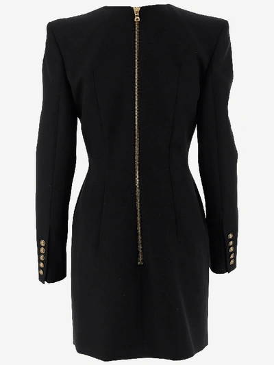 Shop Balmain Dresses In Nero