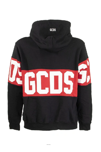 Shop Gcds Band Logo Hoodie Blk In Black