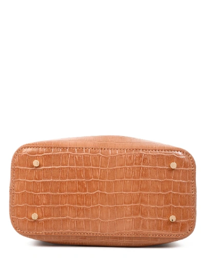 Shop Elleme Baozi Croco Bag In Beige