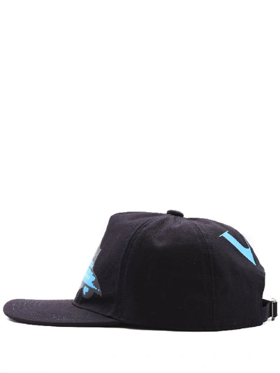 Shop Valentino Baseball Cap Undercover In Black