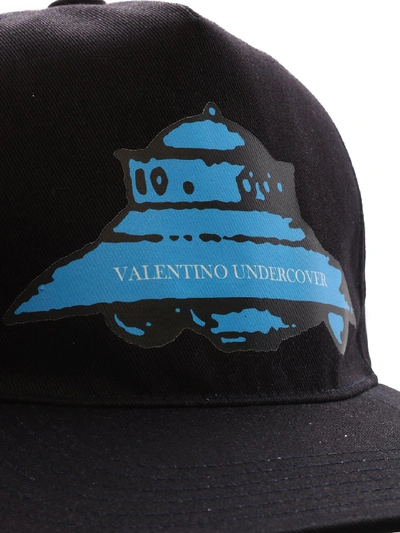 Shop Valentino Baseball Cap Undercover In Black