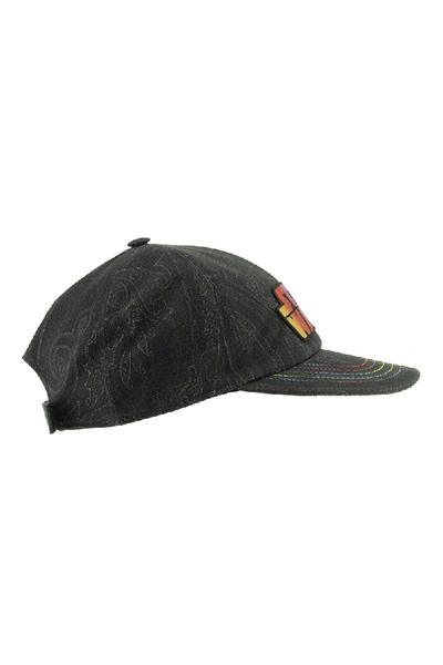 Shop Etro Baseball Star Wars Cap/hat In Black