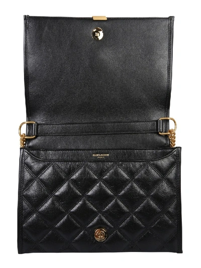 Shop Saint Laurent Becky Bag In Black