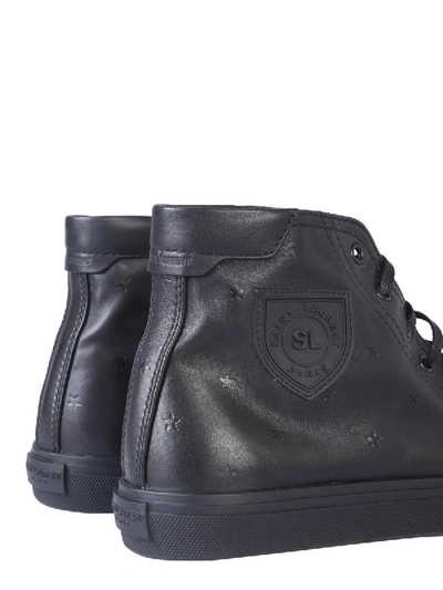 Shop Saint Laurent Bedford Star Sneaker In Black