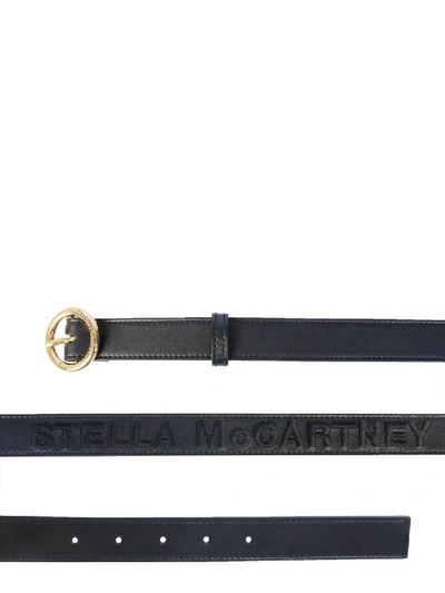 Shop Stella Mccartney Belt With Logo In Black