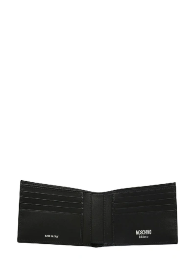 Shop Moschino Bifold Wallet In Black