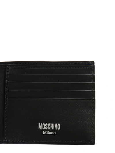 Shop Moschino Bifold Wallet In Black