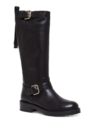 Shop Red Valentino Biker Boots In Black