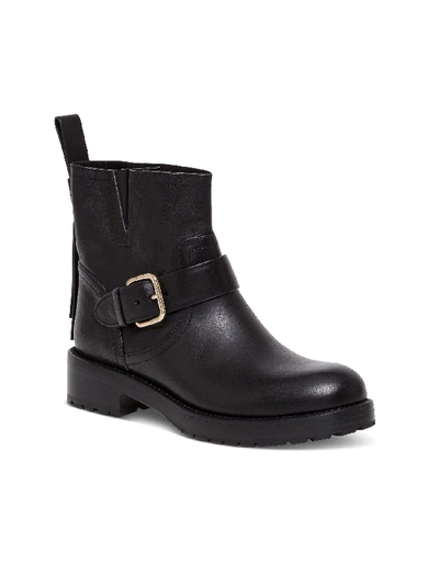 Shop Red Valentino Biker Boots In Black