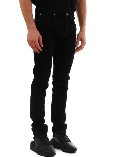 Shop Versace Black Denim Jeans