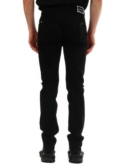 Shop Versace Black Denim Jeans