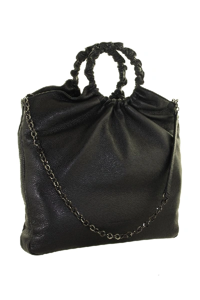 Shop Fabiana Filippi Black Leather Bag