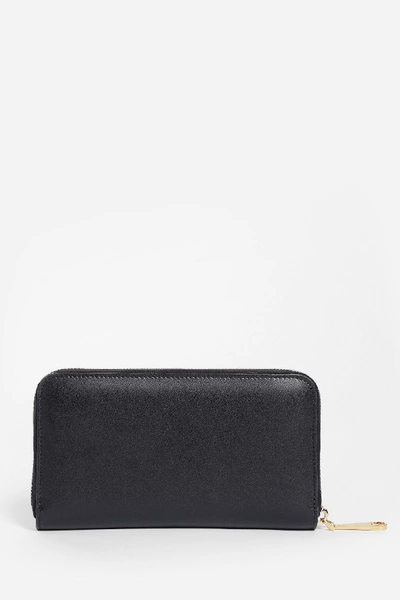 Shop Fendi Black Leather Wallet In Nero